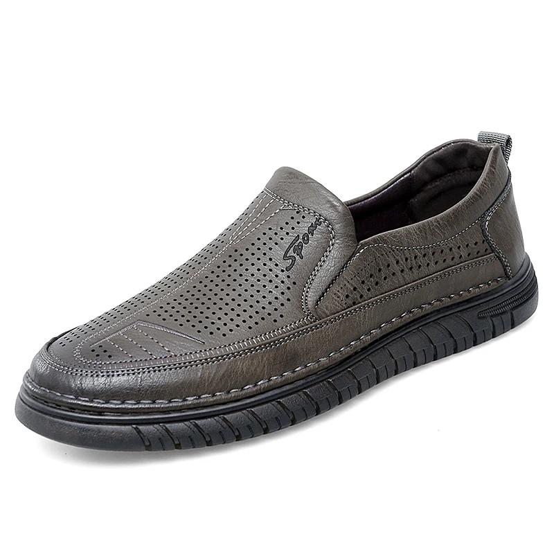 Fashion Men's Loafers Leather Flats Classics Driving Shoes Platform Footwear Men Casual Formal Business Shoes Zapatillas Para Hombre