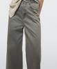 Masimodutti Denim Detail Wide Leg Cotton Pants