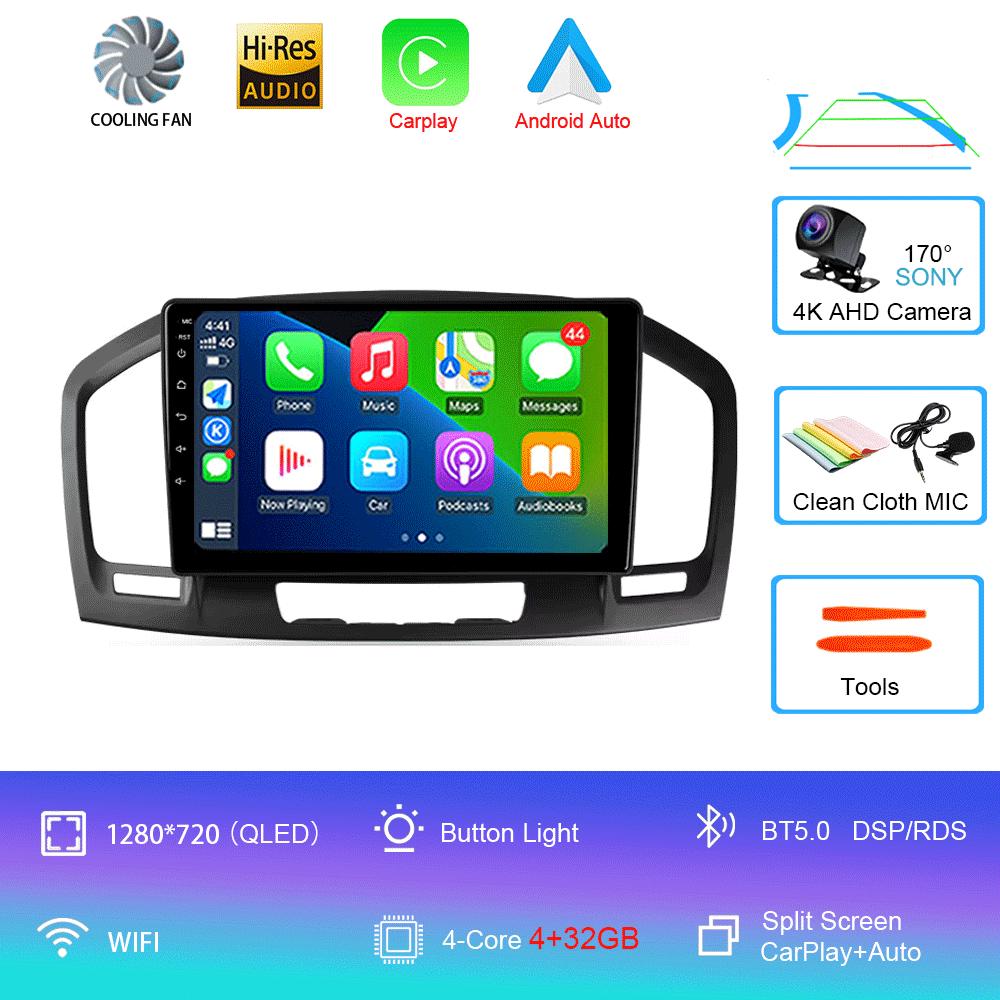 

Автомобильное радио Android 14 Carplay WIFI+4G для Buick Regal Opel Insignia 2009 2010 2011 2012 2013 Мультимедийный плеер GPS Navi Stereo BT