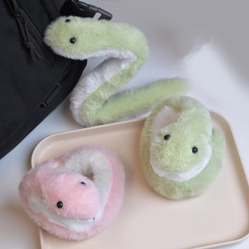 Snake Year Mascots Plushie Stuffed Animal Plush Toy Zodiacs Snake Plush Dolls Little Snake Ornament for Home Decorations