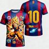 2026 New Dragon Ball Z Goku Anime Football Jersey Summer Plus Size Breathable Jersey Cosplay Short Sleeve T-shirt