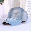 Adjustable Rhinestone Baseball Cap Sunshade Cotton Denim Baseball Cap 2025 Sequins Sports Hat