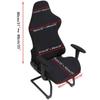 Gaming Chair Slipcover Stretch Seat Chair Cover for Leather Computer Reclining Racing Ruffled Gamer Chair Slipcover