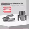 3Pcs Heavy-Duty Pvc/Plastic Pipe Threading Tool Kit 1/2" 3/4" 1" Male & Female Threads For Pvc Ppr Mpp Pipes