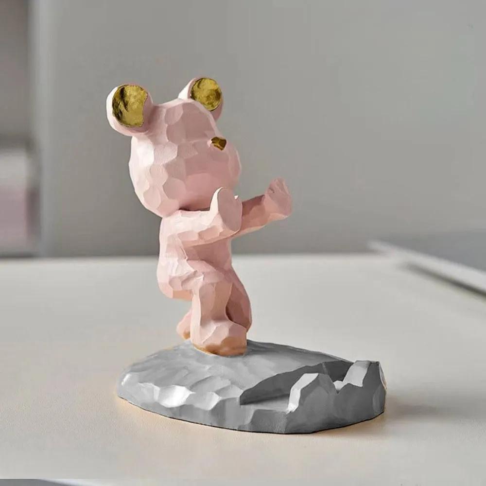 

Мультяшна креативна настільна підставка для телефону One Size рожевий