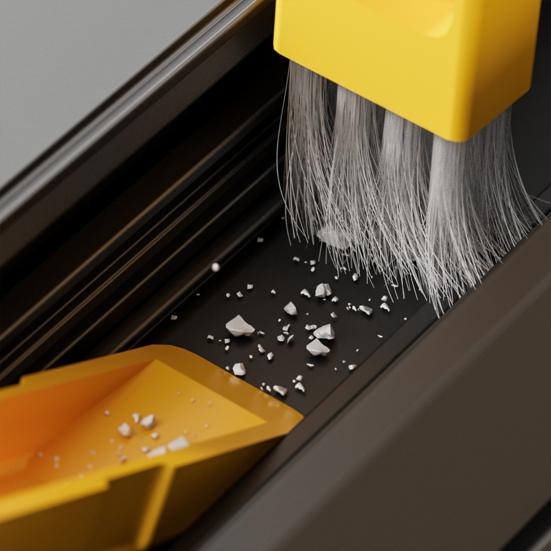2 in 1 Window Screen Cleaning Brush with Extendable Handle Removable Lightweight Reusable Screen Cleaner Handheld Window Cleaning Scrubber