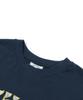 MATCHGLOBE Hawaiian Flower Crop Top (Navy)