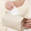 Family-Size Woven Tissue Storage Box, Minimalist Stylish Tissue Holder, Decorative Organizer for Office & Home