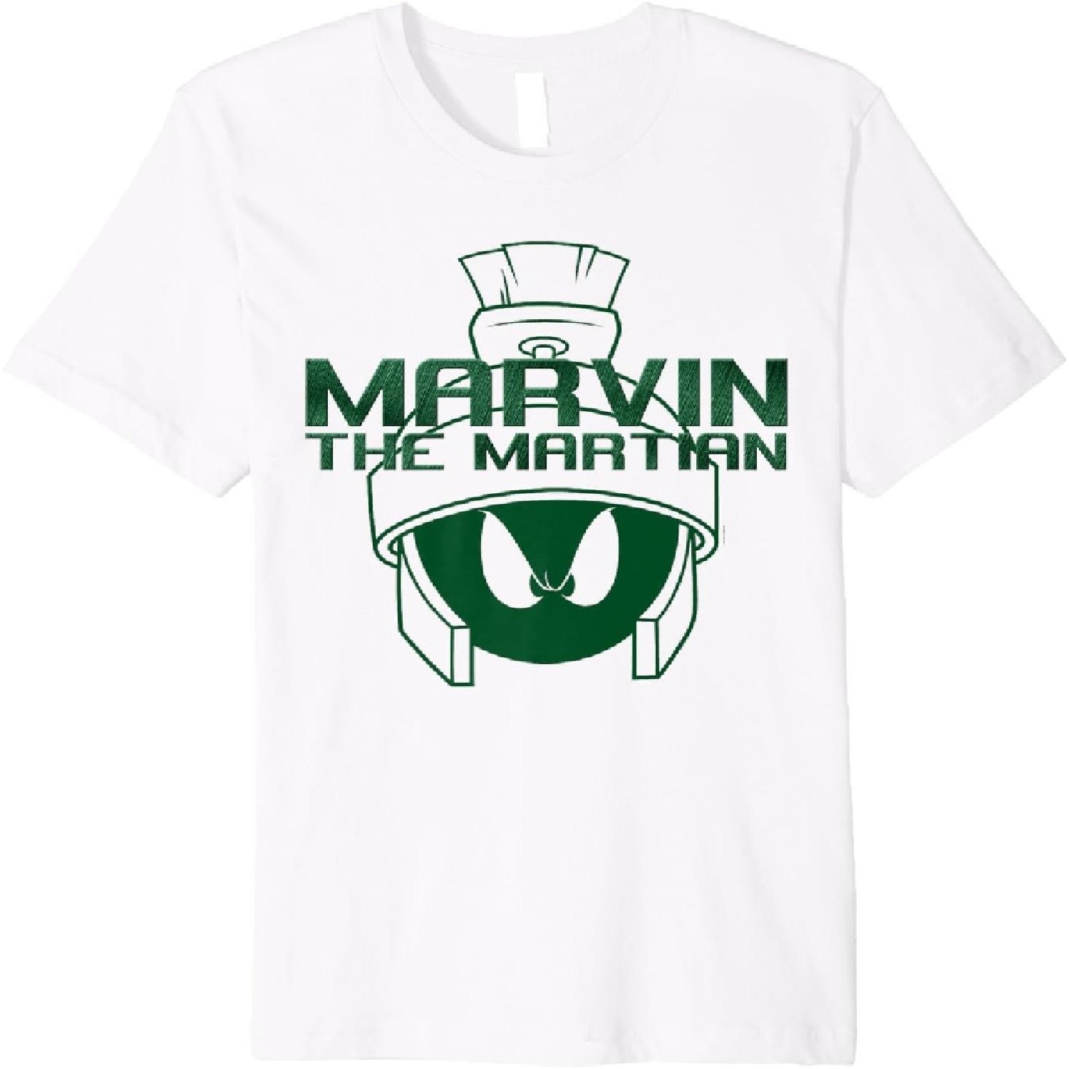 Marvin The Martian Green Premium T-Shirt XXXXXL белый