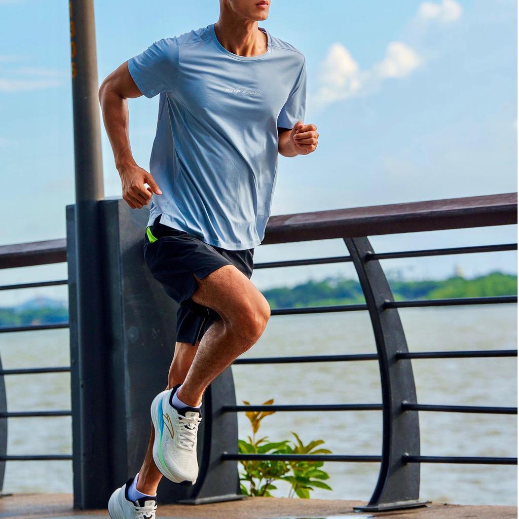 Anta Color Block Breathable Versatile Mid Rise Casual Five Point Shorts Men Shorts 152535503-1