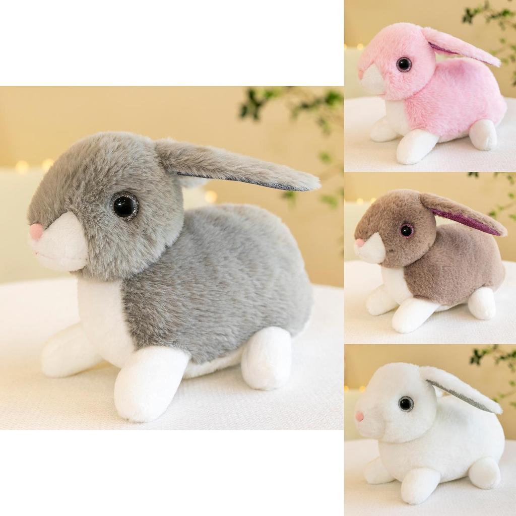Adorable Plush Rabbit Toy Soft Stuffed Bunny Doll For Kids With Realistic Features
