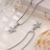 Vacation Style Ocean Starfish Necklace: Women's European & American Niche Design, Versatile Clavicle Chain, High-End Fashion Jewelry