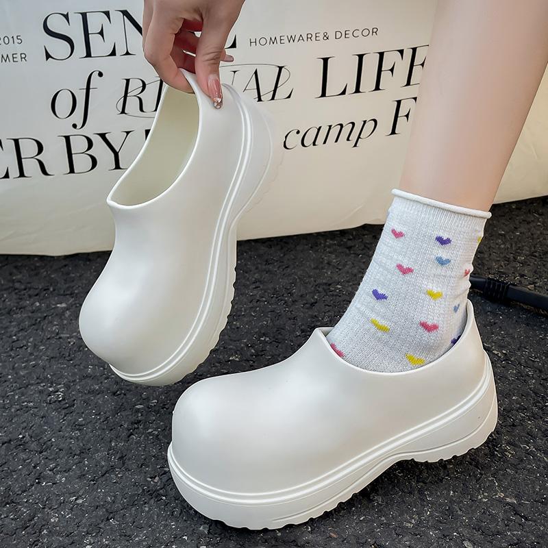 Mode EVA Herren Freizeitschuhe Wasserdicht Ölbeständig Kochschuhe Neue Arbeitsschuhe Rutschfest Damen Gartenschuhe Leichte Wasserschuhe