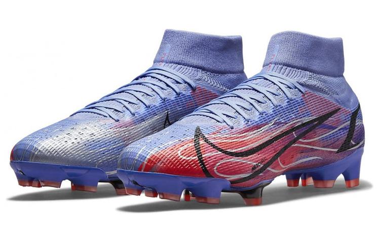 Nike Mercurial Superfly 8 Fg Kylian Mbappe Flammen Lila Sohle DJ3977-506