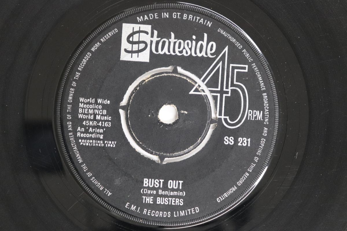 

7inch Record BUSTERS - Bust Out / Astronaut s SS231 Stateside 1963 UK Rock Used