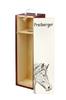 Freiberger - Wine Box with a Horse, Alcohol Box with Graphics, Personalized Gift Box from the Art-Dog Brand