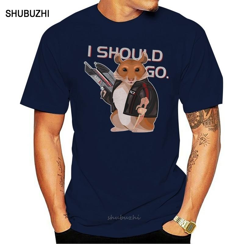 

Funny Men t shirt Women novelty tshirt Space Hamster Mass Effect shirt cool TShirt S