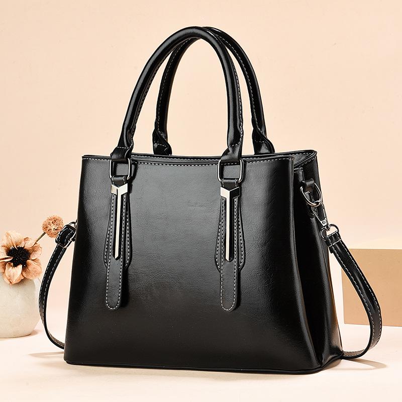 Large Capacity Sense Fashion Trend Women's Shoulder Bag Atmospheric Simple Contrasting Color Handbag Bag
