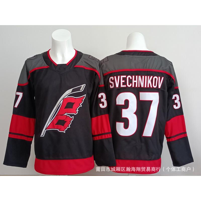 Hokejový dres Pánský Dlouhý Rukáv Ledový Uniforma S Vyšívanými Čísly 20 24 37 Styl Týmu Hurricanes