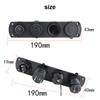 4 Holes Switch Panel Dual USB LED Port 12V Power Socket Digital Thermometer Voltmeter  for Boat Car Truck