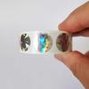 1000Pcs 0.63 Inch Scratch Off Stickers 16mm Round Holographic Silver Color Metallic Hologram Game Scratch Off Card