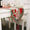 1pcs Christmas Decorations Table Flag Creative Christmas Tablecloth Long End Table Table Decoration Home Holiday Dress Fringe