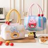 Large Capacity Cartoon Lunch Handbag Thickened Handheld Insulated Bag Picnic Box Pouch  Work
