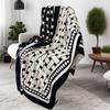 Double Layered Blanket Air-conditioned Room Shale Blanket Vintage Blanket Office Nap Single Sofa Blanket Decoration