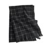 Super soft imitation cashmere checkered women's winter soft new scarf short beard warm simple versatile thickened shawl