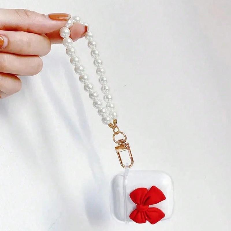 Portachiavi Fai da Te con Perle Finte Laccetti Portachiavi Perline Portachiavi Laccetto Porta Chiavi Laccetto da Polso per Custodia Telefono Portachiavi da Polso Laccetto Elegante per Borsa