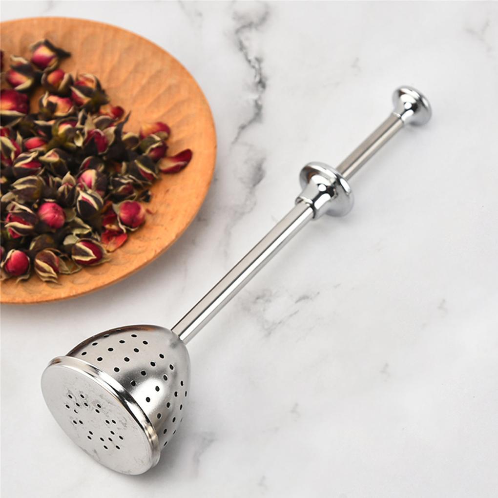 Tea Infuser Stainless Steel Strainer Reusable Handle Handmade Multifunctional Filter Home Restaurant