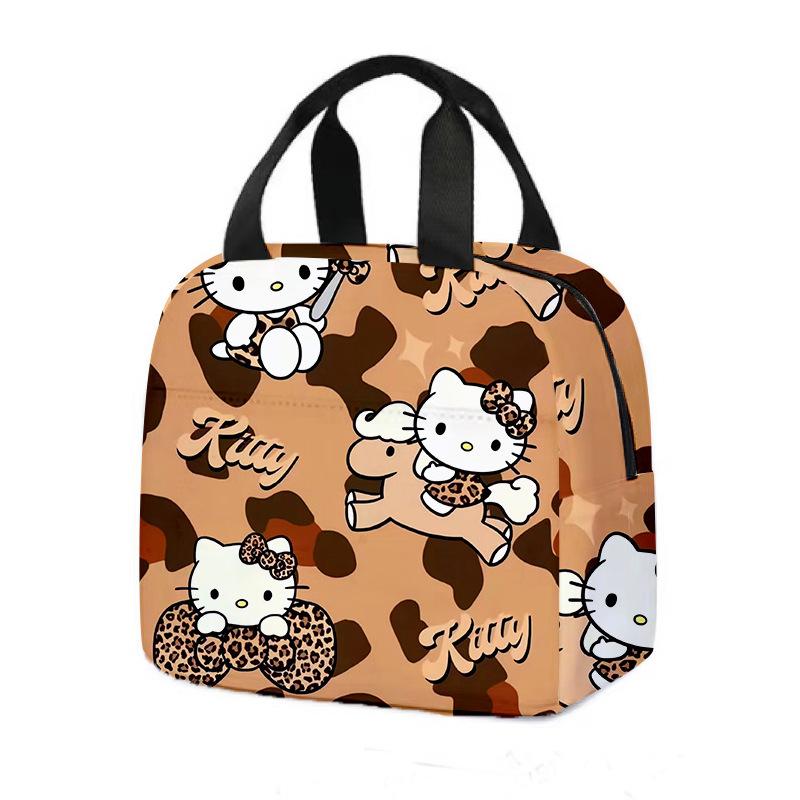Hellokitty Handheld Meal Bag Cartoon Bento Bag Insulated Lunch Box Bag With Rice Storage Bag Portable