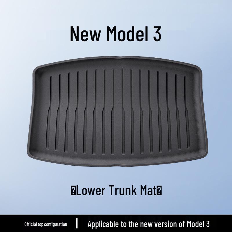 Tesla Model 3/Y Updated Trunk Mats - Front & Rear TPE Protective Accessories