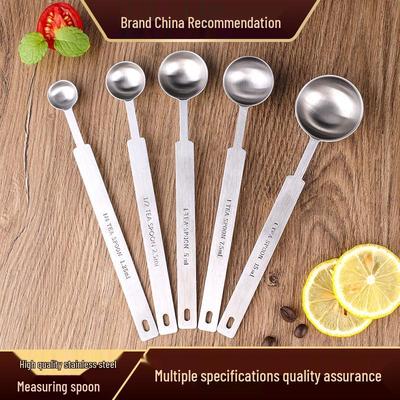Edelstahl-Messlöffel-Set mit präziser Skala für Backen und Kaffee