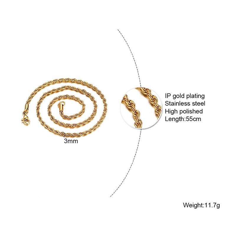 

Minimalist Gold Color Choker Necklaces for Women Anti Allergy Stainless Steel Cuban Singapore Snake Box Figaro Chain Jewelry