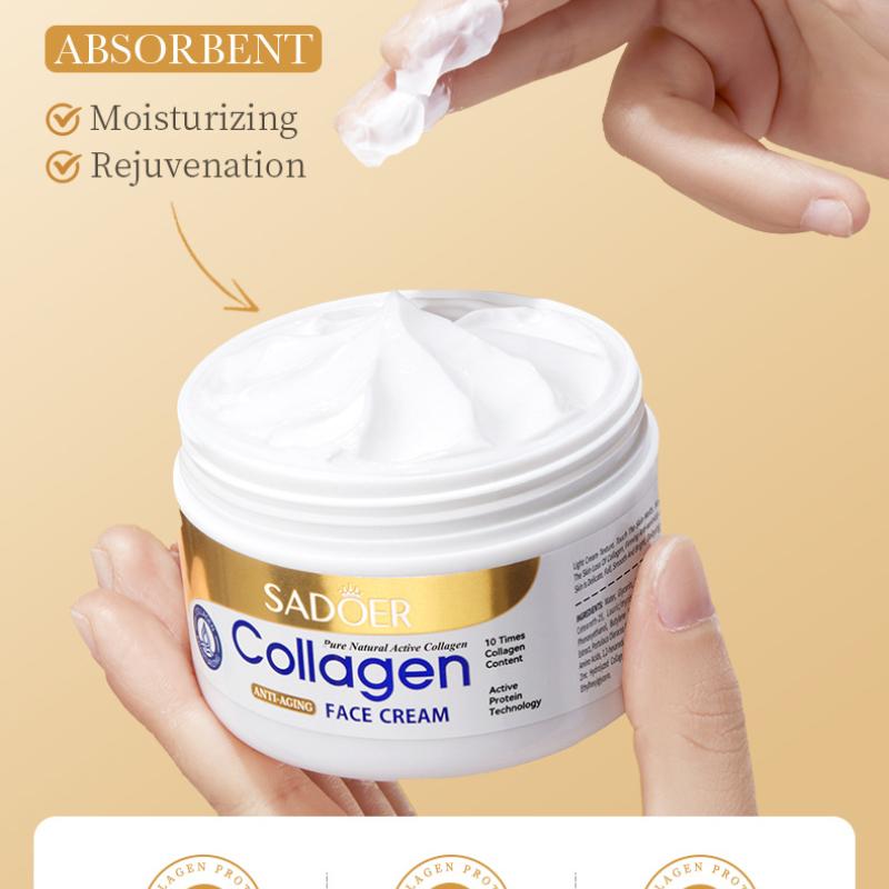 Kollagencreme 100g SADOER Hydratisierend Feuchtigkeitsspendend Verjüngend Feuchtigkeitscreme
