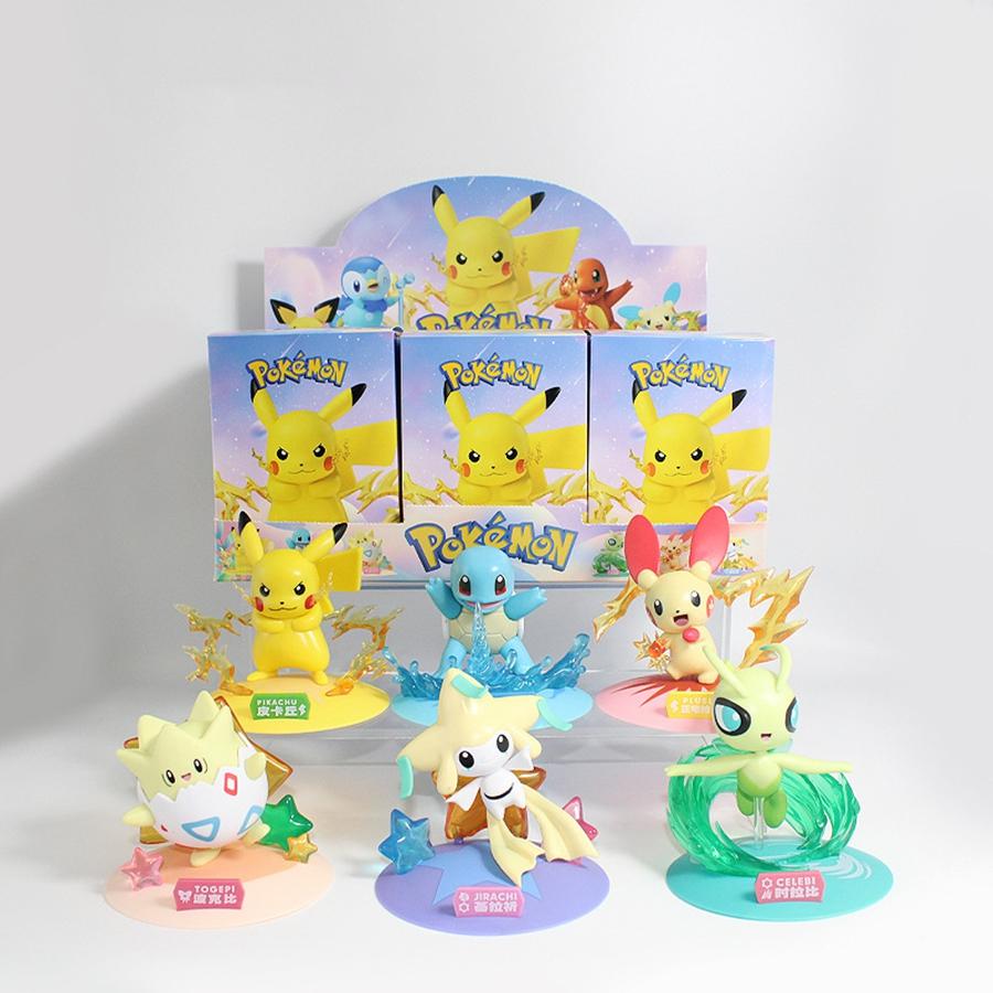 

1/3/6PCS Pokmon Blind Box 10cm Q Version Pikachu Action Figure Gengar Figurine Collection Model Toys Halloween Christmas Gifts Random 1PC