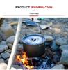 8L Ultra-Light Aluminum Hanging Pot for Camping & Cooking