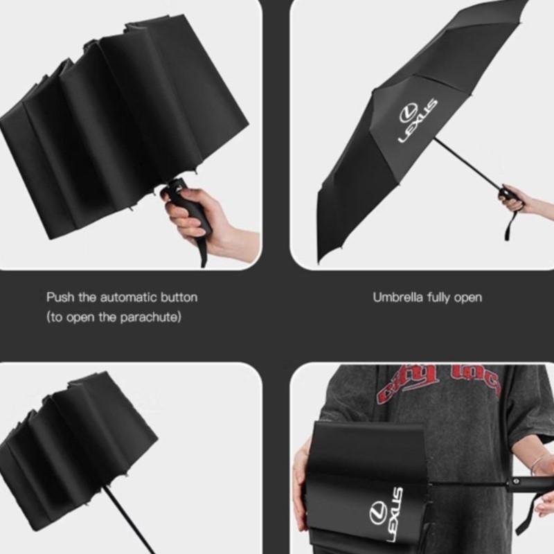 Auto-Innenzubehör Auto-Faltregenschirm Tragbar Für Lexus IS250 IS200 CT200h GS300 LS430 RX450h LX570 IS300 ES300h