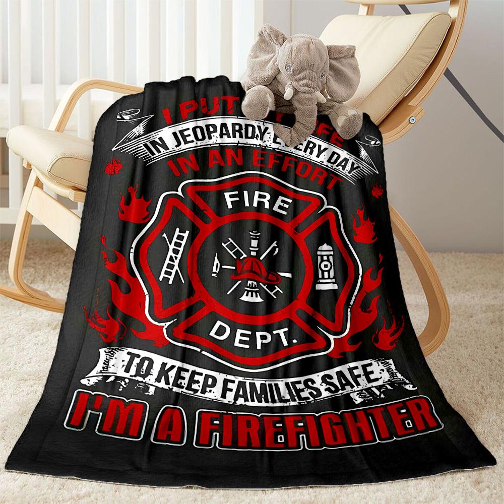 

Fire Hero Adventure Flannel Blanket - Soft and Comfortable, Suitable for Sofas, Beds, Offices, Travel, All Seasons, and A Great Holiday Gift. 80cmx120cm