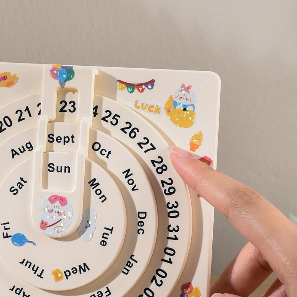 DIY Perpetual Calendar Handmade Desk Calendar Rotating Calendar  College Entrance Examination