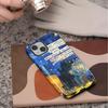 Coque de téléphone souple Capa pour Apple iPhone 17 XS XR 13 Pro Max 14 16 Air 11 16e 12 15 Plus Van Gogh Tournesols Étoilés