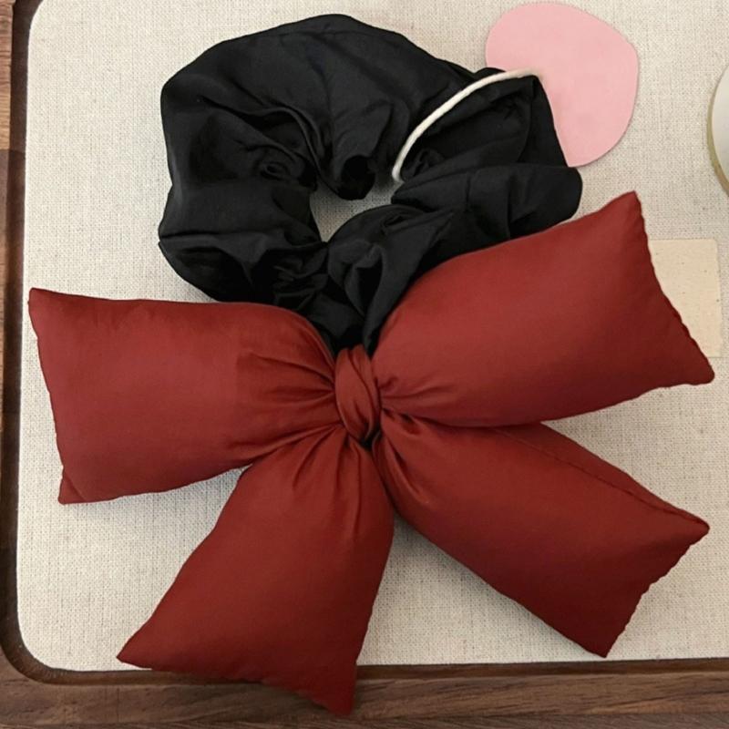 Bowknot Hair Scrunchies Thick Oversized Hair Scrunchy Elegant Hair Rope Scrunchy Women Ponytail Holder