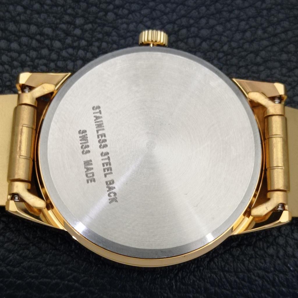 VINTAGE MONTINE HAND-WINDING SWISS MENS REFURBISHED BLACK DIAL WATCH a441071-1