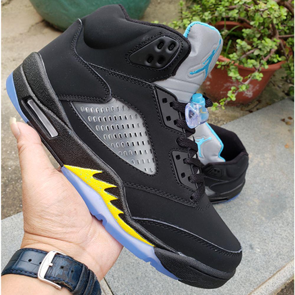 AJ5 Oreo University Blue Racing Blue Men's and Women's Basketball Shoes