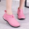 External wear wind short tube wear-resistant high-top thick-soled light-mouth spring and autumn low-top fashion rain shoes thick solid color