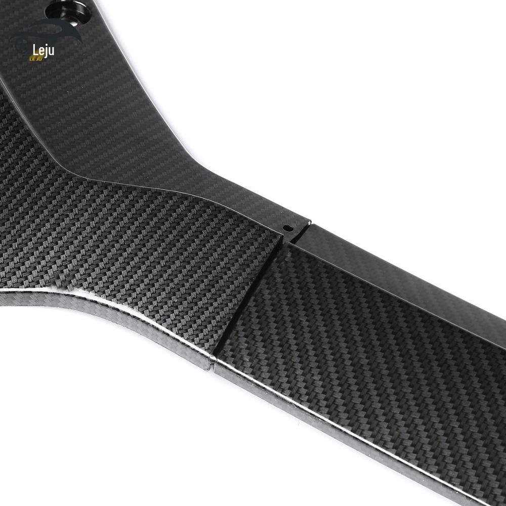 Glänzendes Schwarzes Dreiteiliges Frontlippen-Karosserie-Kit für 2015-2017 Ford Mustang