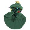 Cat Christmas Cape Warm Puppy Xmas Cloak with Star and Pompoms for Small Medium Pets