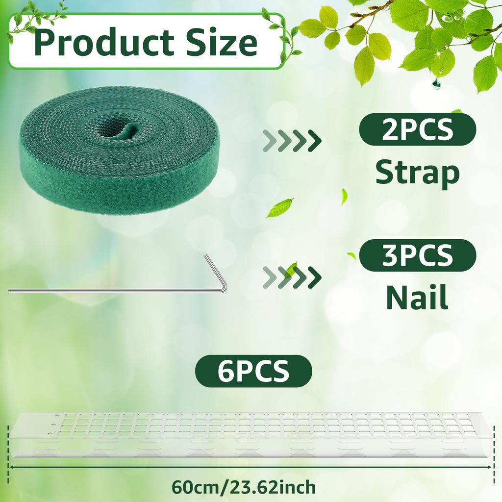 2/4/6Pcs New Plant Climbing Moss Poles Plastic Adjustable Height Plants Growing Support Stand  Indoor Plant Stake Growing Pole