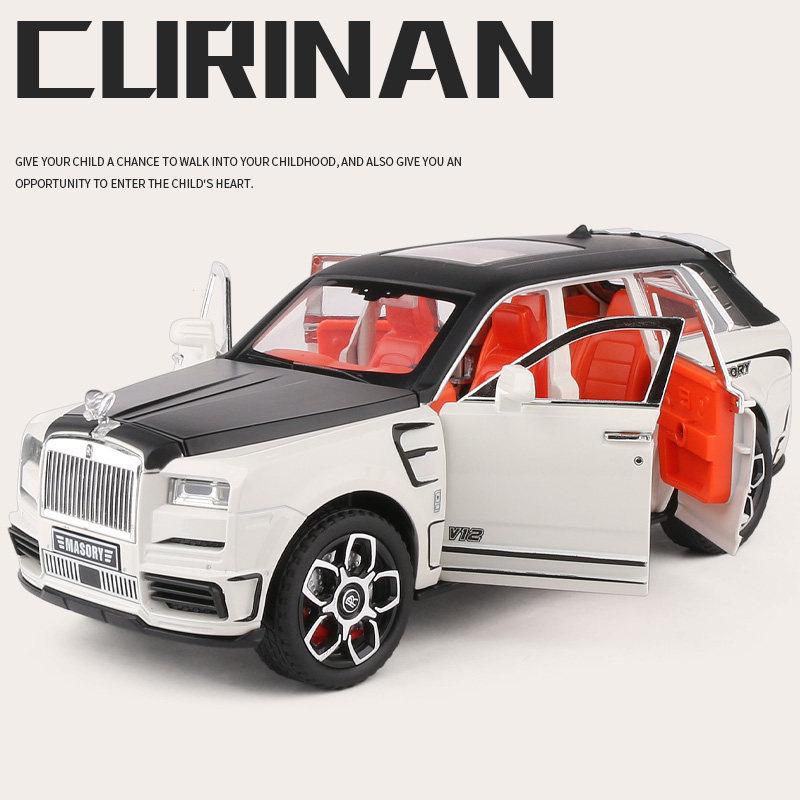 

1:24 Rolls Royce Cullinan Masory SUV Alloy Luxy Car Model Diecasts Metal Toy Car Model Simulation Sound and Light Childrens Gift белый